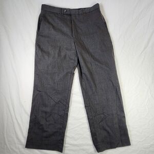 J.‎ Ferrar Mens 36x30 Gray 100% Wool Dress Pants Flat Front Classic Fit Business